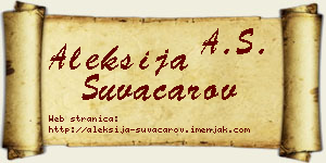 Aleksija Suvačarov vizit kartica
